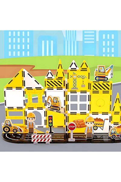 woopie ȘANTIER DE CONSTRUCȚII CU BLOCURI MAGNETICE