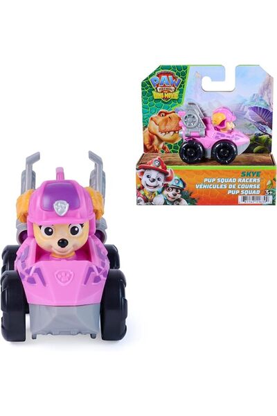 PAW PATROL سيارة لعبة دينو موفي باب سكواد ريسر بحجم 2.5 بوصة تصلح للحمل باليد...