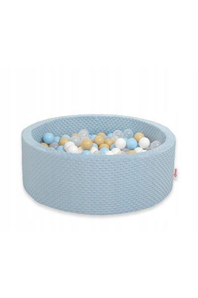 Bobono Piscină gonflabilă minky, înălțime 30 cm, cu 200 de mingi - albastru c...