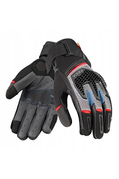 seca Mănuși de motocicletă Gravel XL, de vară, din piele, ventilate, D3O