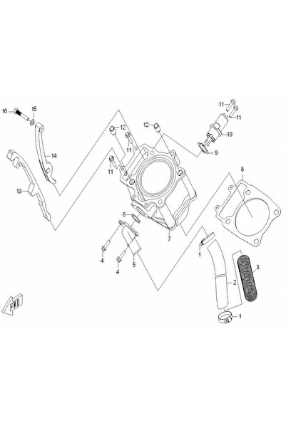 X-ATV CILINDRU CFMOTO 500 X5, 0180-023100, CF188-023100