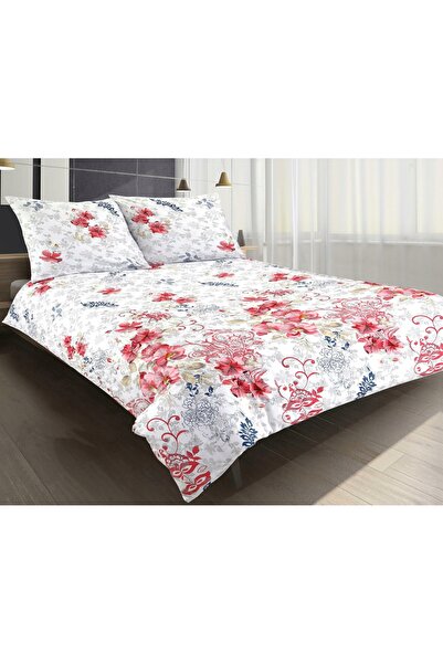 Matex Lenjerie de pat din satin PREMIUM 160x200 cu motive florale