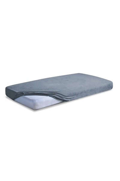Matex Cearșaf de pat din jerseu cu Lycra 150/160x190/200x30 Gri închis