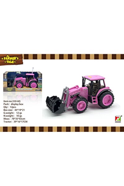 Ramiz Tractor roz 1:16 cu funcție de lumini și sunete