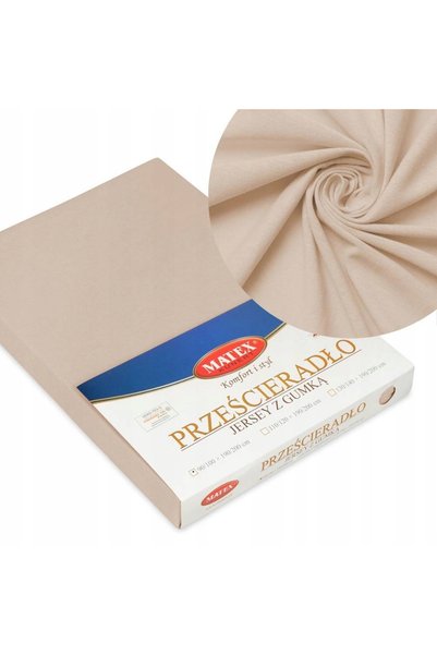 Matex Cearșaf de pat din jerseu cu elastic 150/160x190/200 PREMIUM Roz pudră