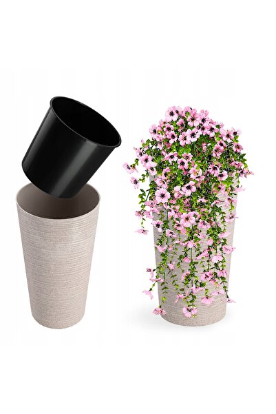 KADAX Husă ghiveci ecologică albă 30cm