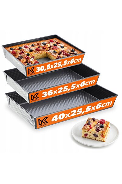 KADAX BLACHA Set de tăvi de copt XXL 3 piese