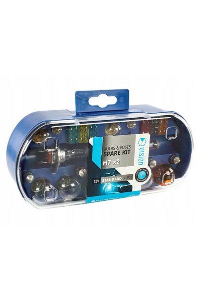 Vision 2x Becuri H7 12V și Set de Siguranțe (28 Bucăți)