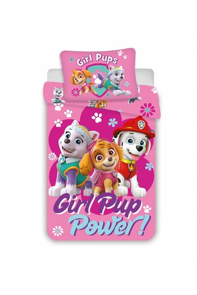 BrandMac Set pătuț 100x135 Plapumă + Lenjerie de pat Paw Patrol Bebeluș