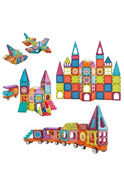 woopie Set de tren cu blocuri magnetice