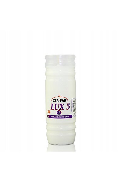 NO BRAND Cer-Far Lux 5 Rezerve pentru arzător de ceară de parafină 18cm 5 zil...