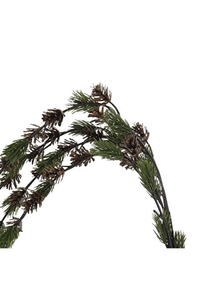 DD SHOP Ramura Decorativa de Craciun Brad cu Conuri 137cm - Crenguta Fructe L...