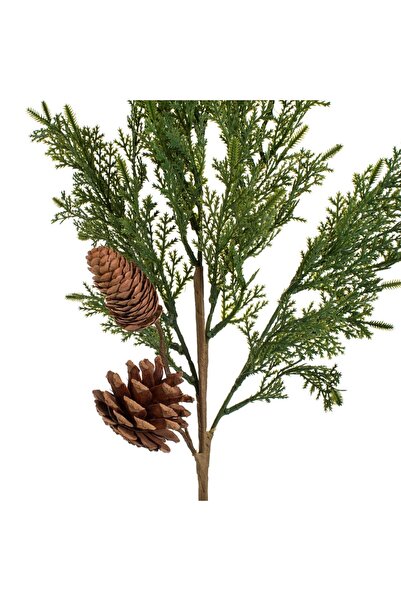 DD SHOP Ramura cu Conuri Decorativa de Craciun 62cm - Crenguta Brad Fructe