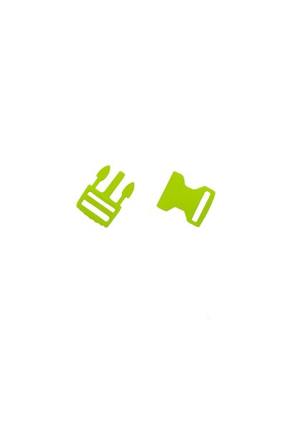 Mg Aksesuar Paracord Accessory Paracord Bracelet Plastic Clip 1.5 cm Phosphor Green * 10 Pcs