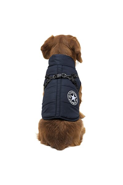 DD SHOP Geaca Albastra cu Fermoar Captuseala Fleece Patch Bleu & Ham pentru C...