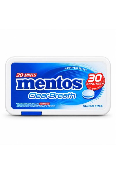 Mentos كلير بريث 30 قطعة بالنعناع الفلفلي 30 قطعة