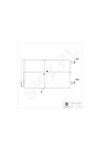 ESEN SKV Radiator climatizare Fiat 500X Jeep Renegade cu uscător 51944287