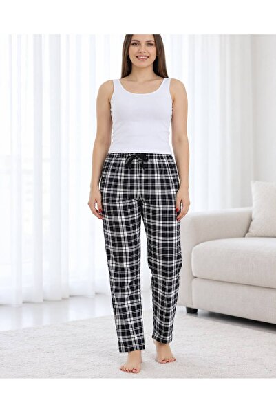 FOR MYSELF Women's Micro Suede Winter Elastic Comfortable Pajama Bottoms