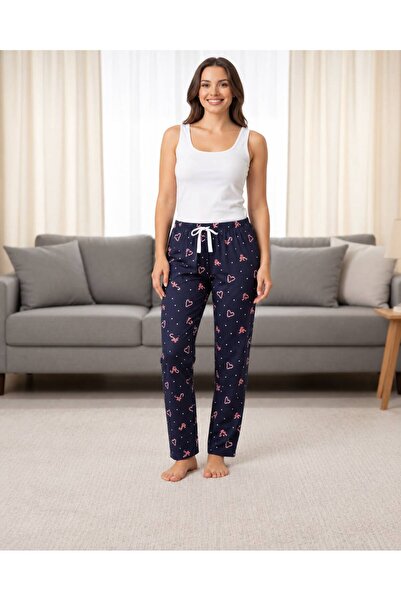 FOR MYSELF Women's Micro Suede Winter Elastic Comfortable Pajama Bottoms