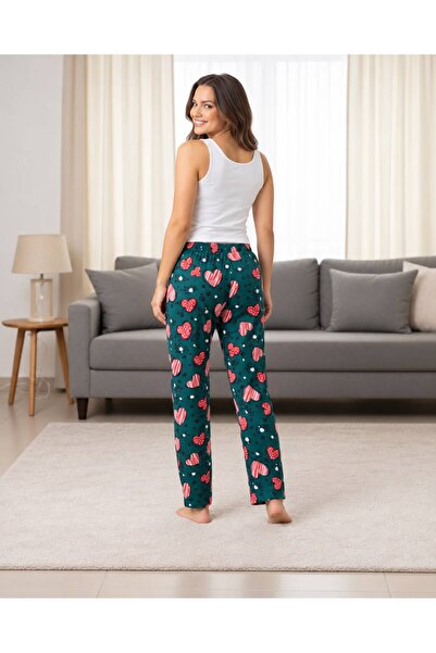 FOR MYSELF Women's Micro Suede Winter Elastic Comfortable Pajama Bottoms