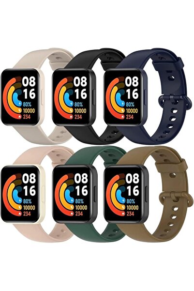 EXCEFORE 6 Pieces Straps Compatible with Xiaomi Redmi Watch Lite 2, Colorful ...