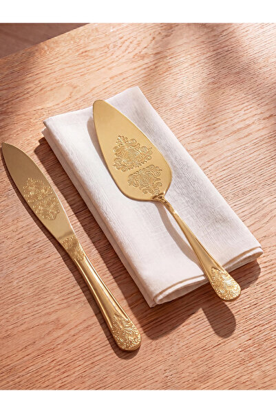 LC Waikiki Lcw Home Yellow Metal Serving Set of 2