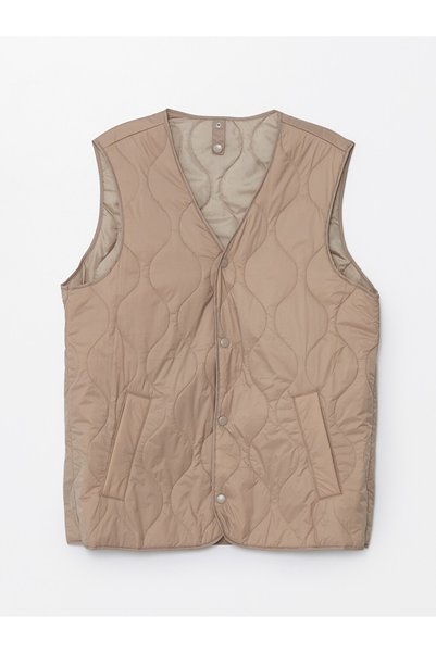 LC Waikiki Southbluestandard Fit V-Neck Men's Puffer Vest