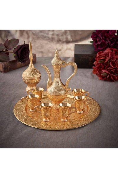 FAIR HOME Water Set with Tray Metal Gold – Payitaht Model