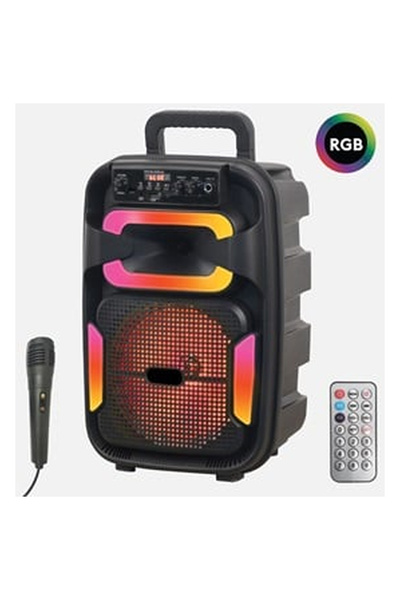 OEM Boxă Karaoke Bluetooth cu LED RGB Microfon și Radio 10W