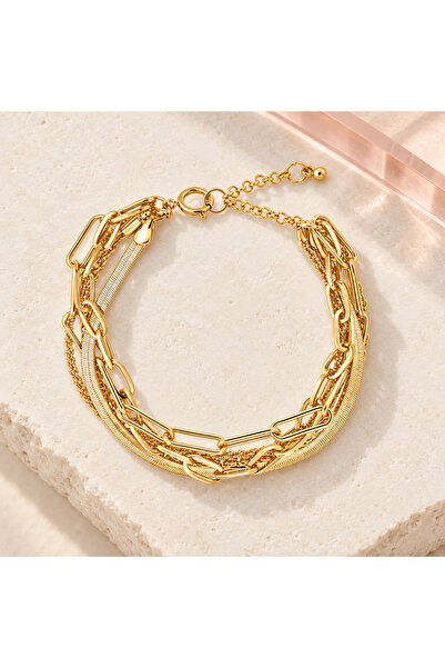 BLOOMY Aurelia Layers Gold Bracelet