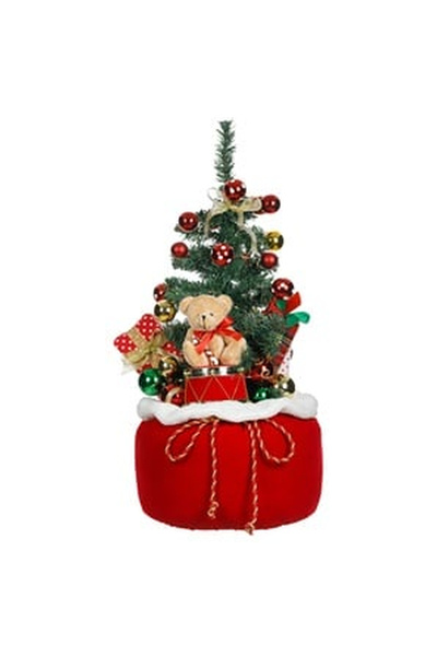 OEM Decorative Christmas Bag with Gifts & LED Tree 60cm