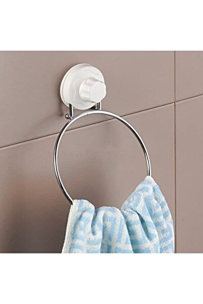 DRAMA HOME Towel Ring/Holder with Magic Suction Mount, White Color