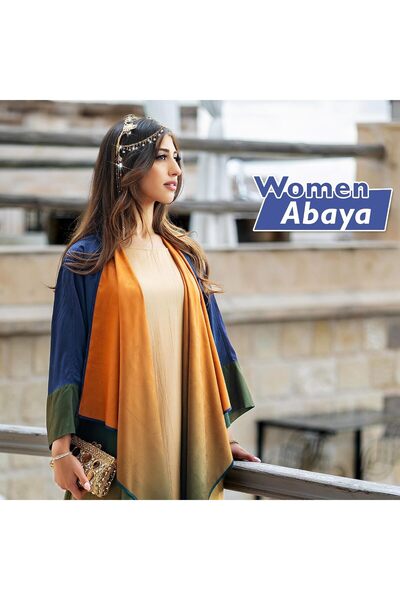Generic Open Abaya Long Sleeve Modest Cover Up | Elegant Muslim Attire for Casual & Formal Wear