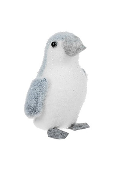 OEM Decorative Christmas Figurine White Penguin Made of Foam 14cm