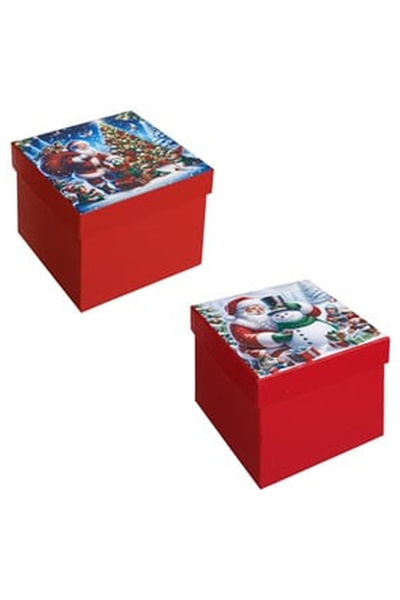 OEM Red Mini Kraft Box Santa Claus Tree Snowman Foil 1.03L
