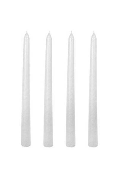 OEM Set Lumanari Albe pentru Sfesnic Ø2x25cm - 4buc