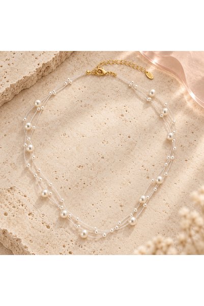 BLOOMY Celestia Pearl Strand Necklace