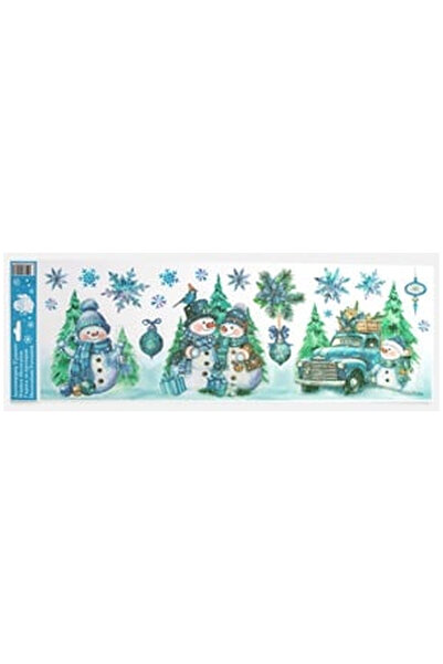 OEM 3 FIGURES SNOWMAN STICKER