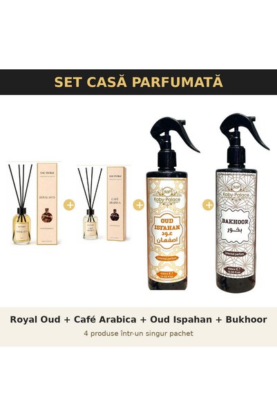 rosehane Arabian Nights & Koby Palace Perfume House Set – Royal Oud + Café Ar...