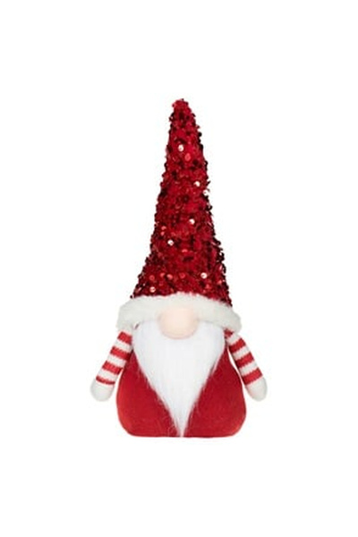 OEM Christmas Decorative Figurine Sitting Gnome with Red Body Little Red Ridi...