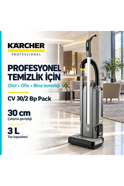 Karcher Kärcher CV 30/2 Bp Pack Profesyonel Akülü Dikey Süpürge – Akü ve Hızlı Şarj Cihazı Dahil