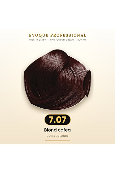 Evoque Professional Vopsea de păr permanentă Evoque Milk Therapy 7.07 Blond c...
