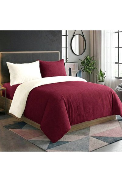 Rose Flory Microfiber Comforter Set, Fits 120x200 cm Single Size Bed, 5 Piece...