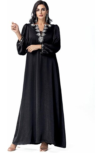 Generic Women’s Arabian Dress Maxi Long Sleeve Modest Muslim Gown Elegant Tra...