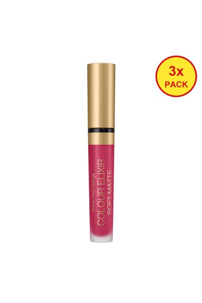 Max Factor 3 броя Цветен еликсир Soft Matte 025 Raspberry Haze, 4 мл