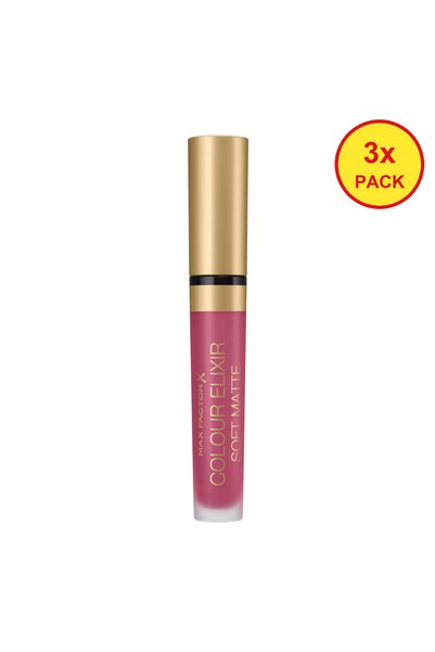 Max Factor 3 броя Цветен еликсир Стоуф Мат 020 Ружиращ божур, 4 мл