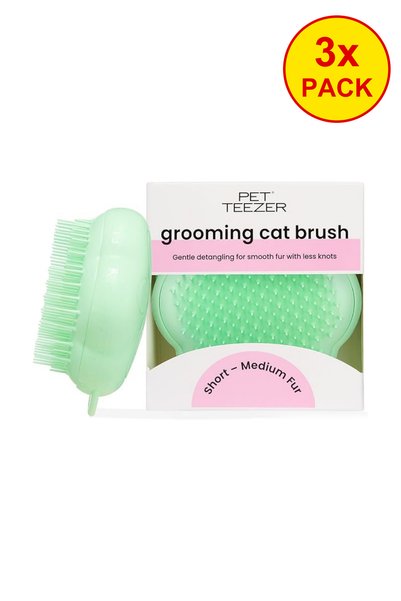 Tangle Teezer 3x PACK Cat Grooming Brush Green Cat Grooming Brush