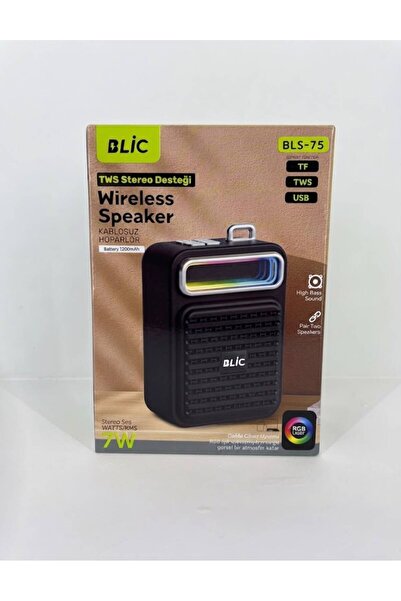 Bls-75 Bluetooth Hoparlör 7W – Rgb Işıklı – Tws Stereo – Usb/tf Destekli Kablosuz Speaker