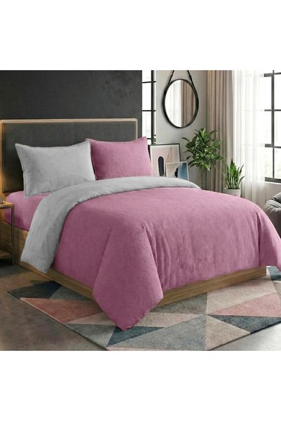 Rose Flory Microfiber Comforter Set, Fits 120x200 cm Single Size Bed, 5 Piece...