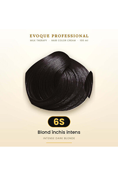 Evoque Professional Vopsea de păr permanentă Evoque Milk Therapy 6S Blond înc...